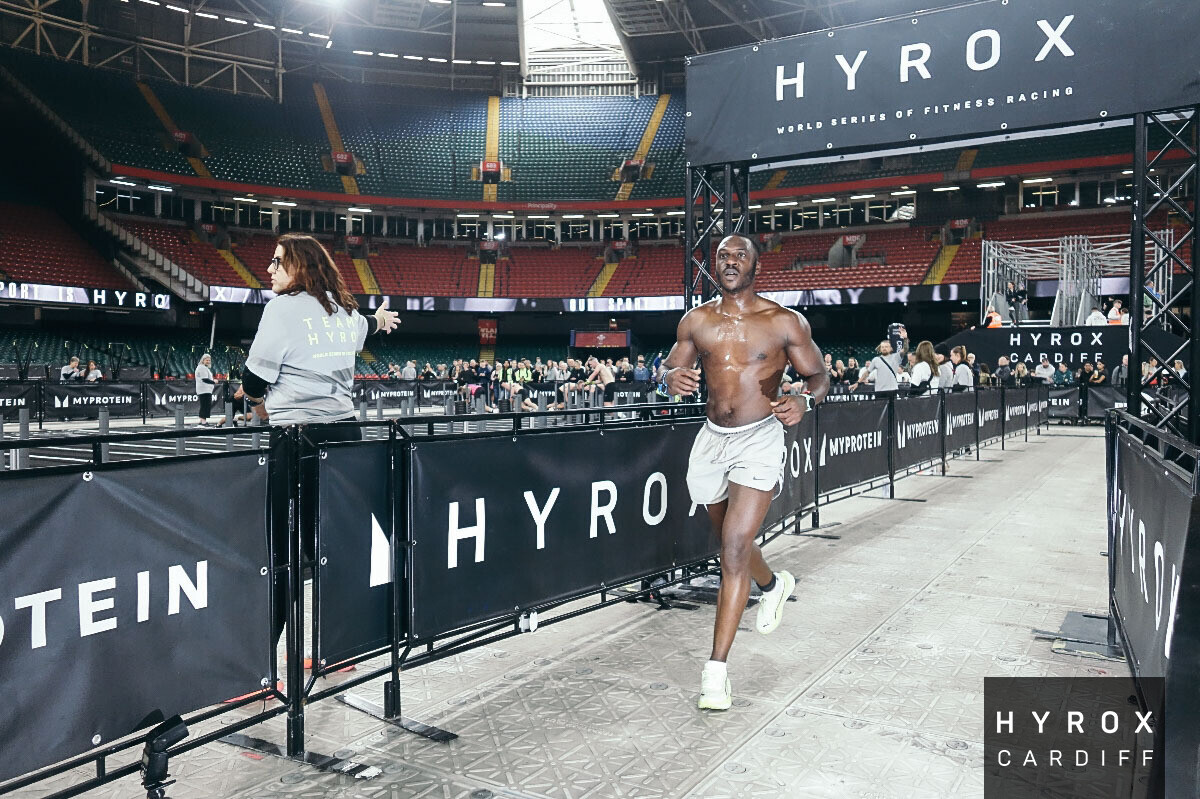 Running — HYROX Cardiff Principality Stadium